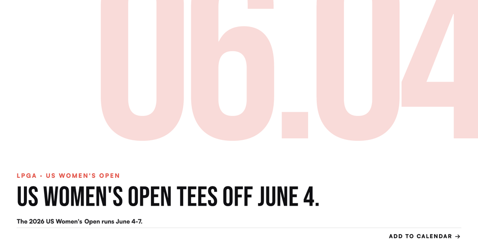 ⛳ Locked in for LPGA - US Women's Open?