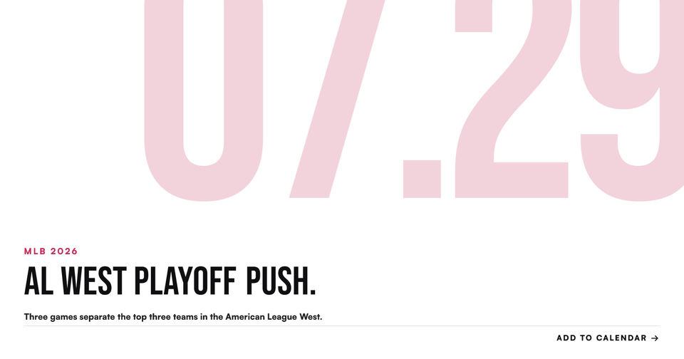 ⚾️ Contenders vie for AL West crown