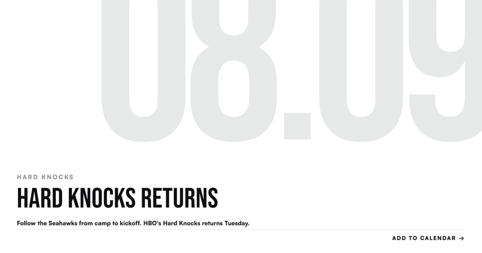 🏈 The Next Hard Knocks Is Almost Here