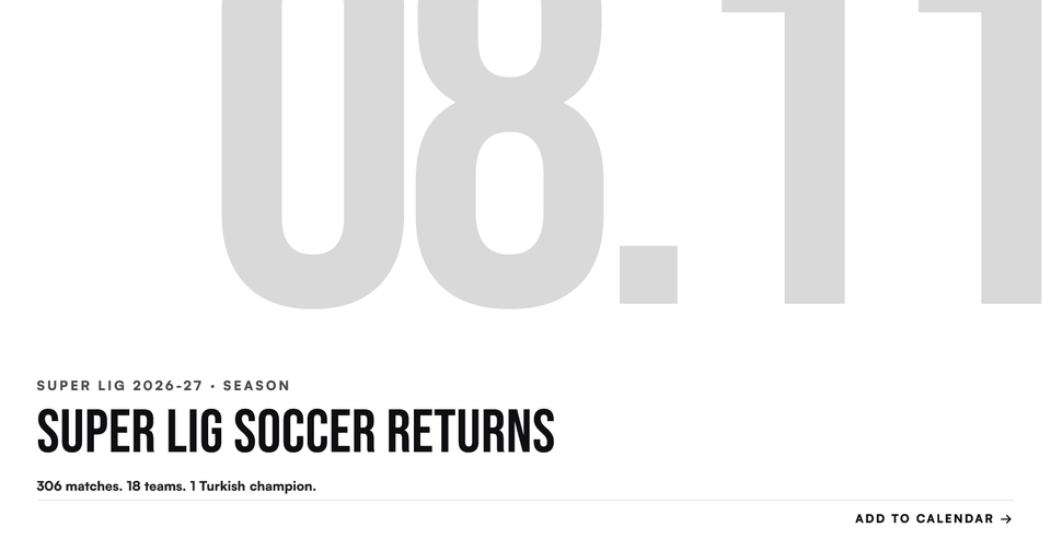 ⚽️ Super Lig season starts soon