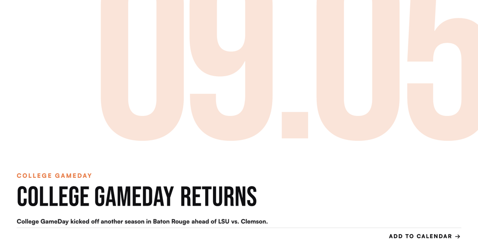 🏈 GameDay Is Back. Get the Season Schedule