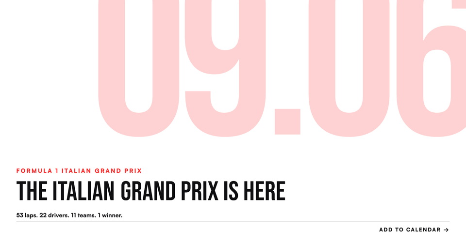 🏎️ Italian GP at Monza this weekend