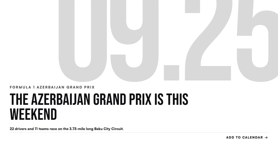 🏎️ Who will make history in Azerbaijan?