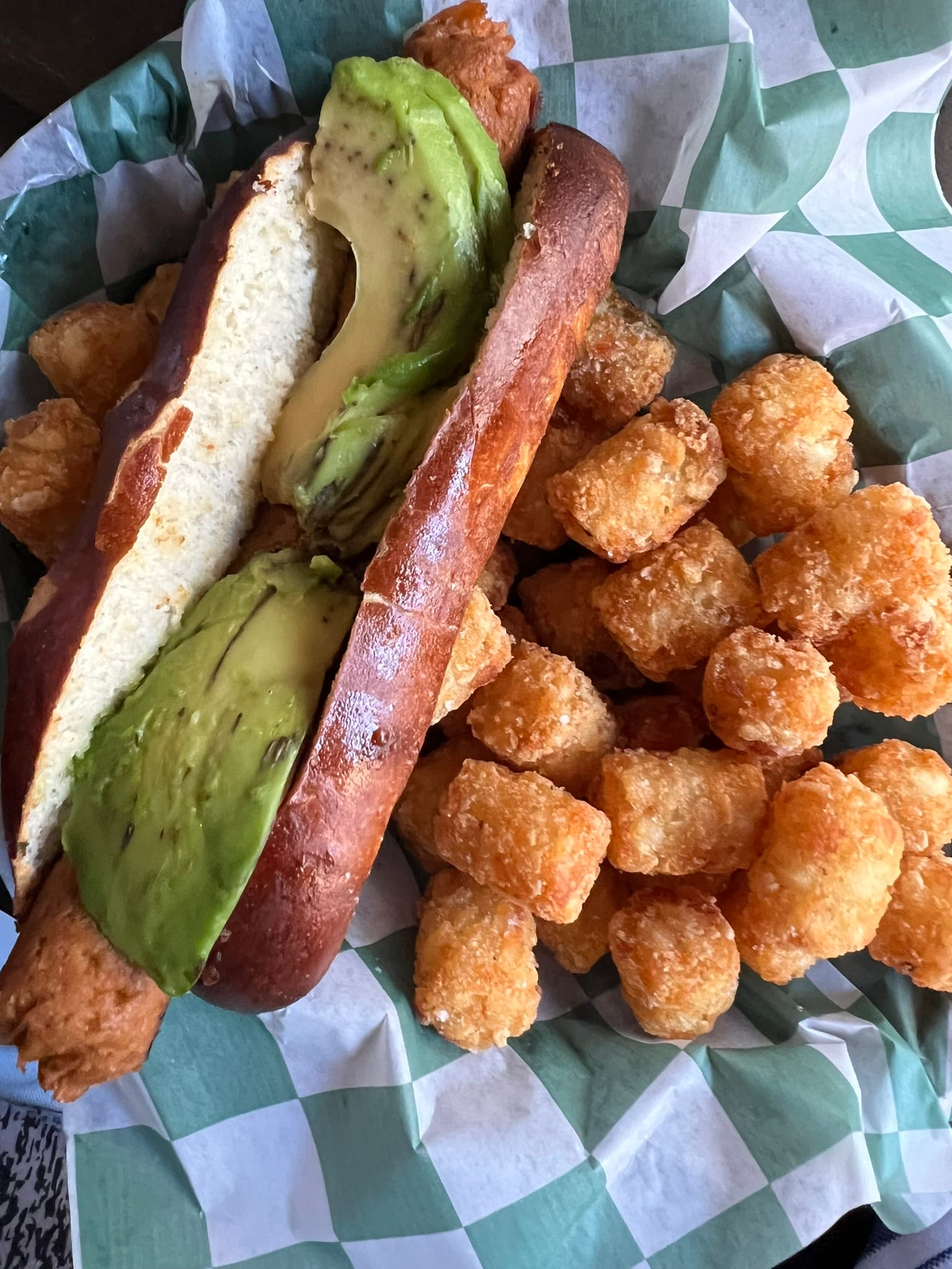 Vegan Brat (The Depot Tavern by Target Center, Minneapolis, Minnesota)