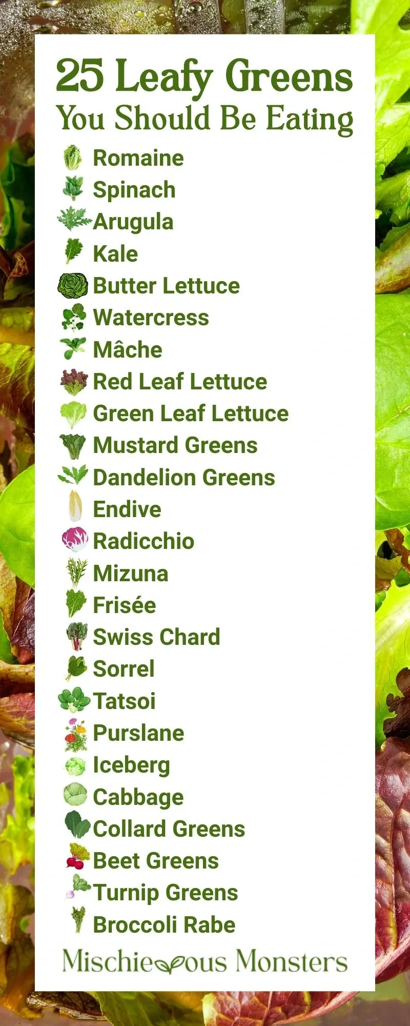 25 Leafy Greens You Should Be Eating