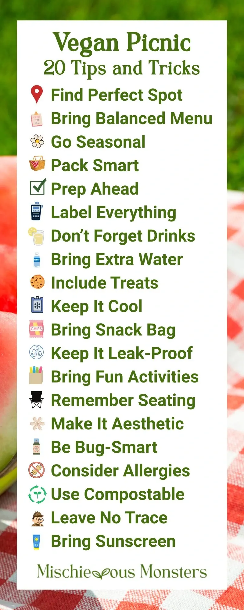 20 Tips and Tricks for Planning the Perfect Vegan Picnic