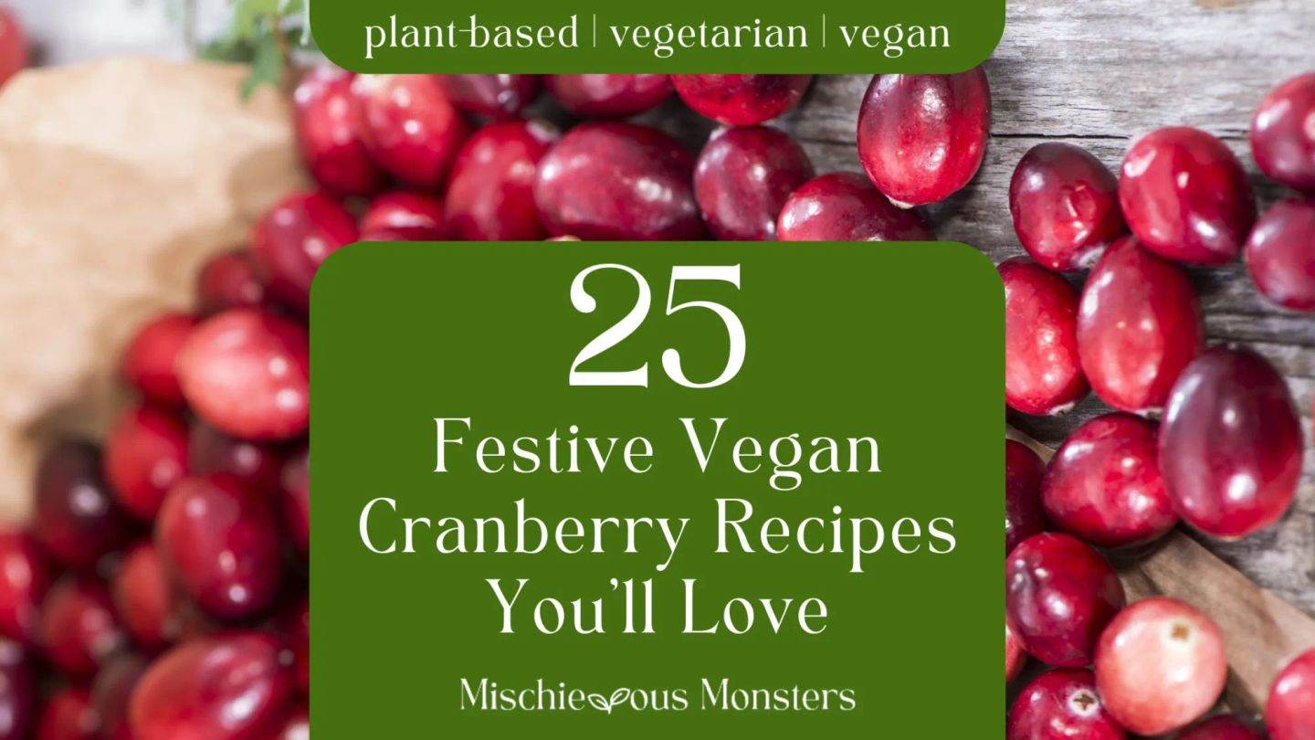 25 Festive Vegan Cranberry Recipes You'll Love