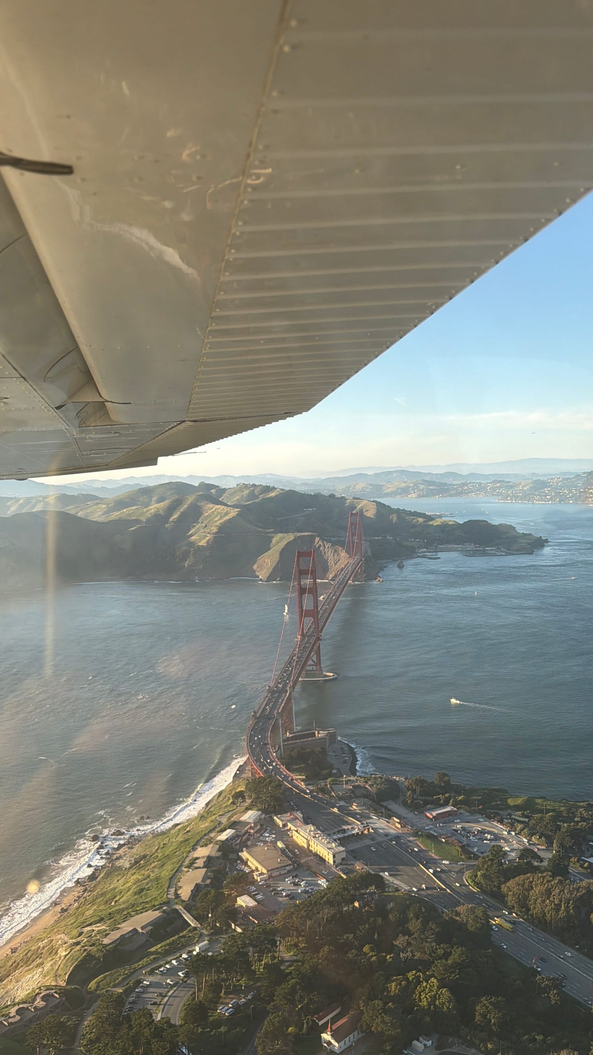 Flying over San Francisco