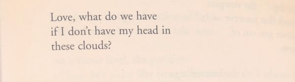 My head in these clouds