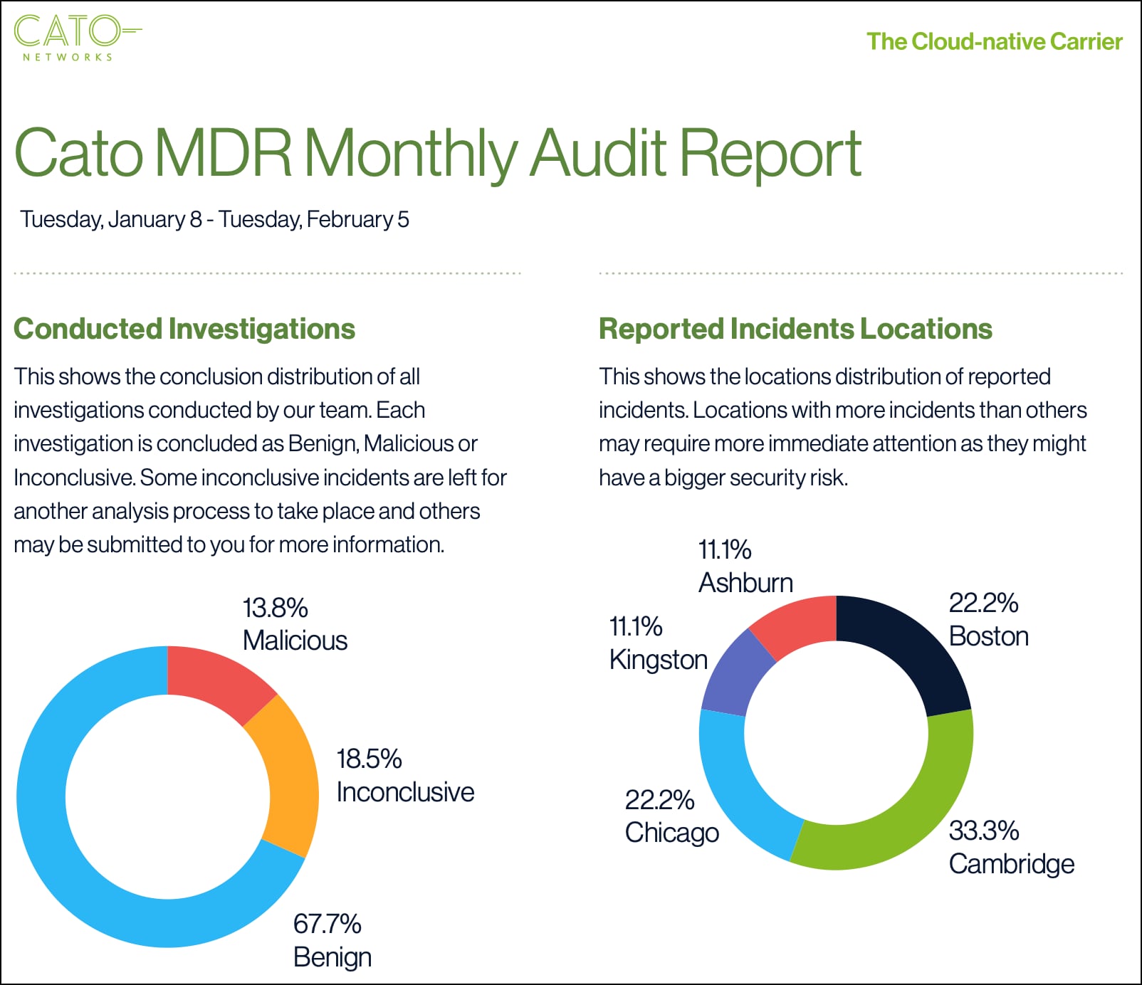 Cato MDR Monthly Audit Report