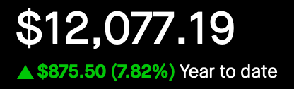 Portfolio - Year to Date - Feb 24, 2025 - Up 7.82