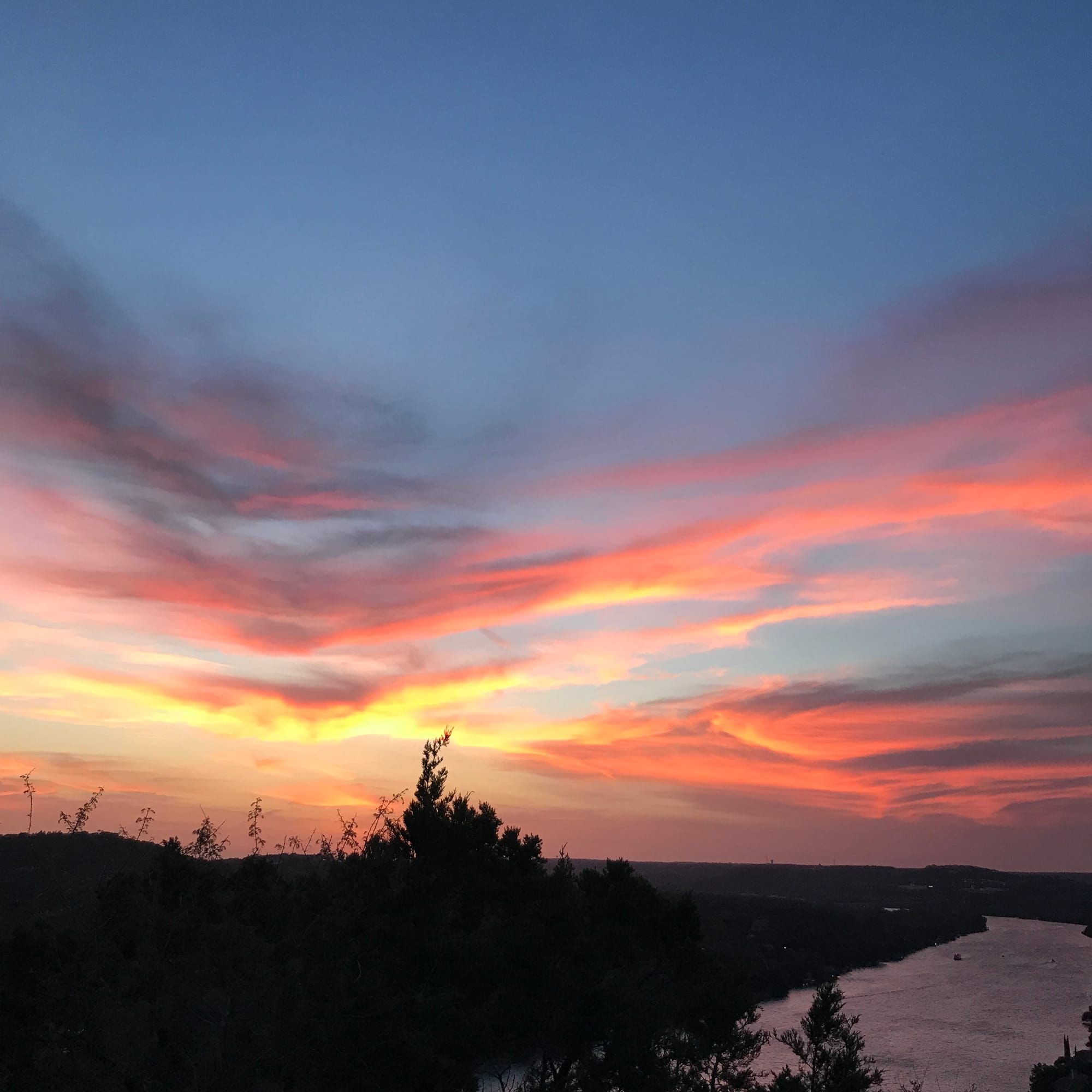 Sunset over Mount Bonnell, Austin, Texas, USA, Picture Credit - Me 