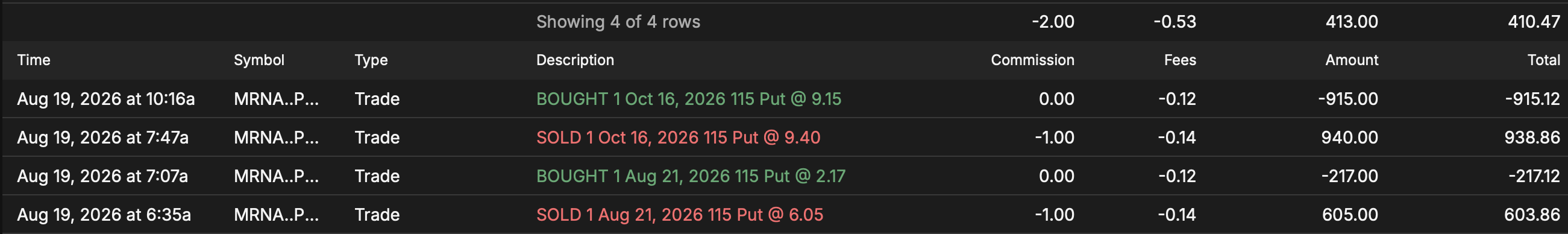 mRNA trades on Aug 19, 2026