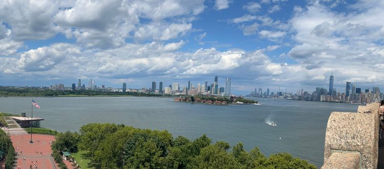 Manhattan/New York Sky Line as see from the Statue of Liberty. Picture Credit: Me!