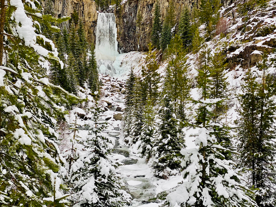 Tumalo Falls, Bend, Oregon, USA - Dec 29, 2020. Picture Credit - Me!