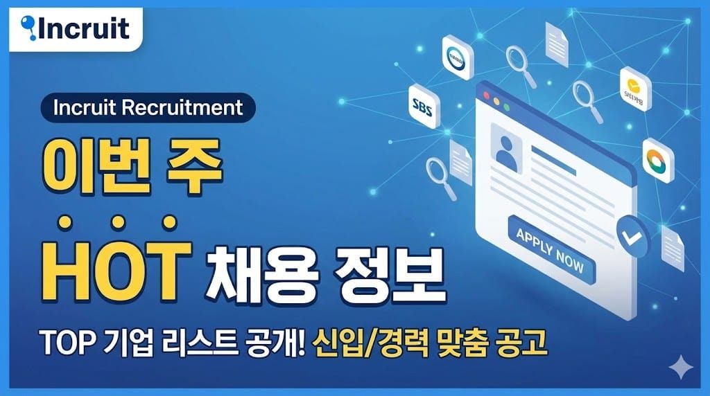 인크루트 채용 공고 검색 이력서 등록 자기소개서 작성법 입사지원 면접 합격 총정리