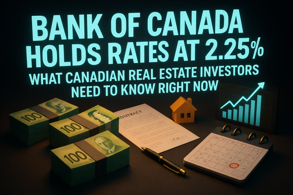 Bank of Canada Holds Rates at 2.25%: What Canadian Real Estate Investors Need to Know Right Now post image