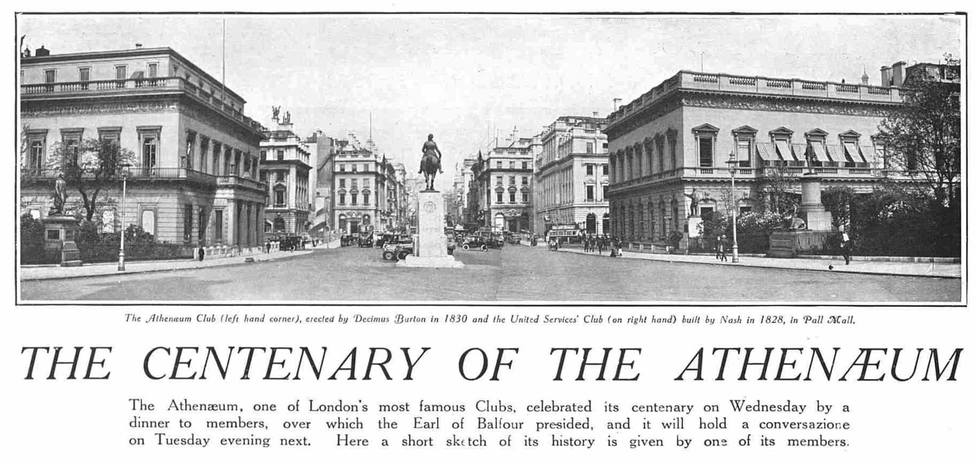 Waterloo Place towards Piccadilly: The Graphic 31st May 1924 p.20