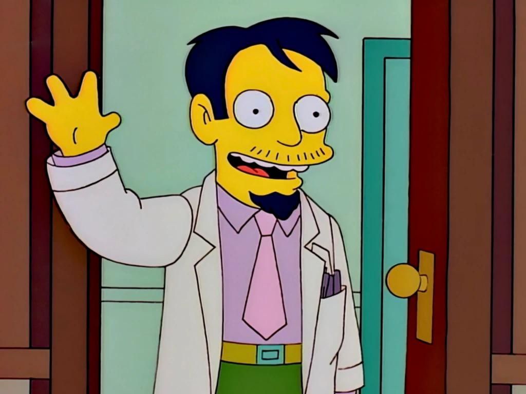 Dr. Nick Riviera from THE SIMPSONS.