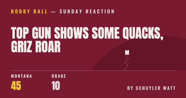 Top Gun shows some quacks, Griz roar