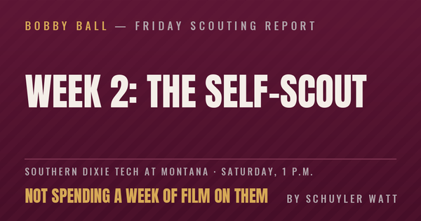 Week 2: The Self-Scout
