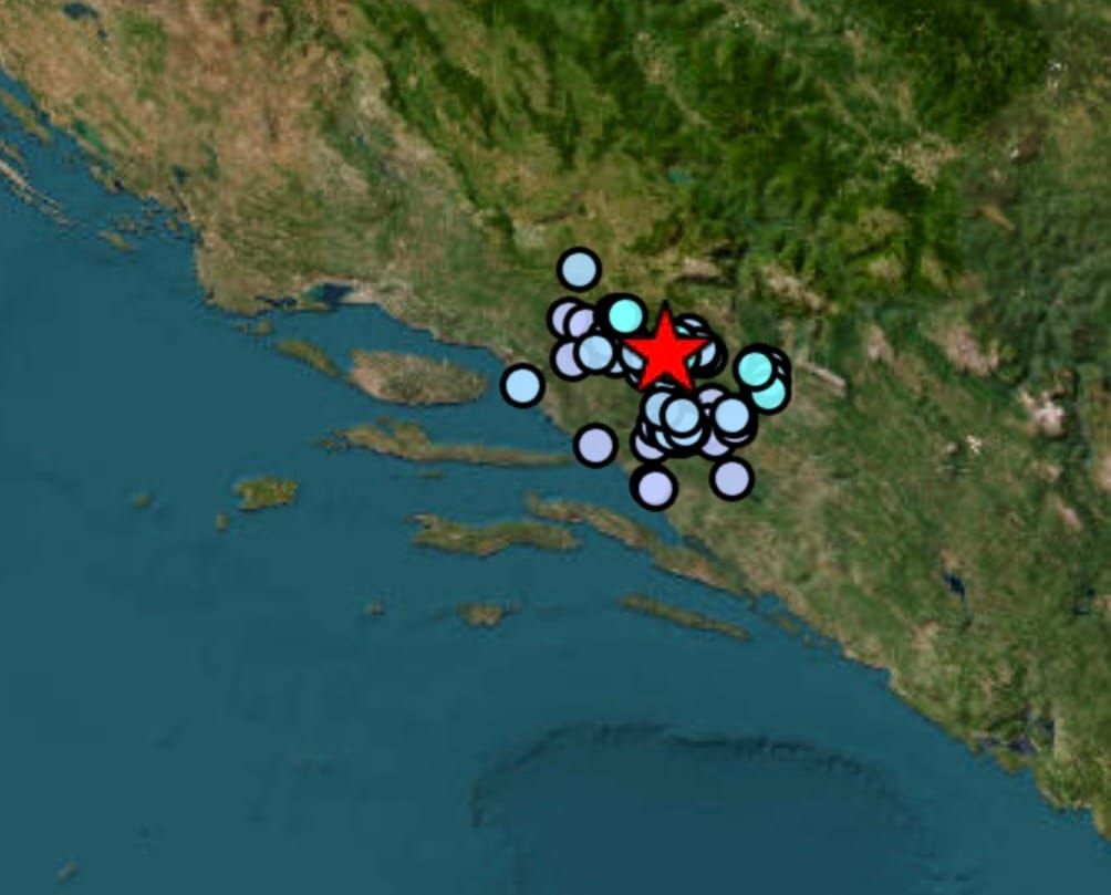 Potres magnitude 2,5 kod Širokog Brijega, osjetio se i na području Imotskog