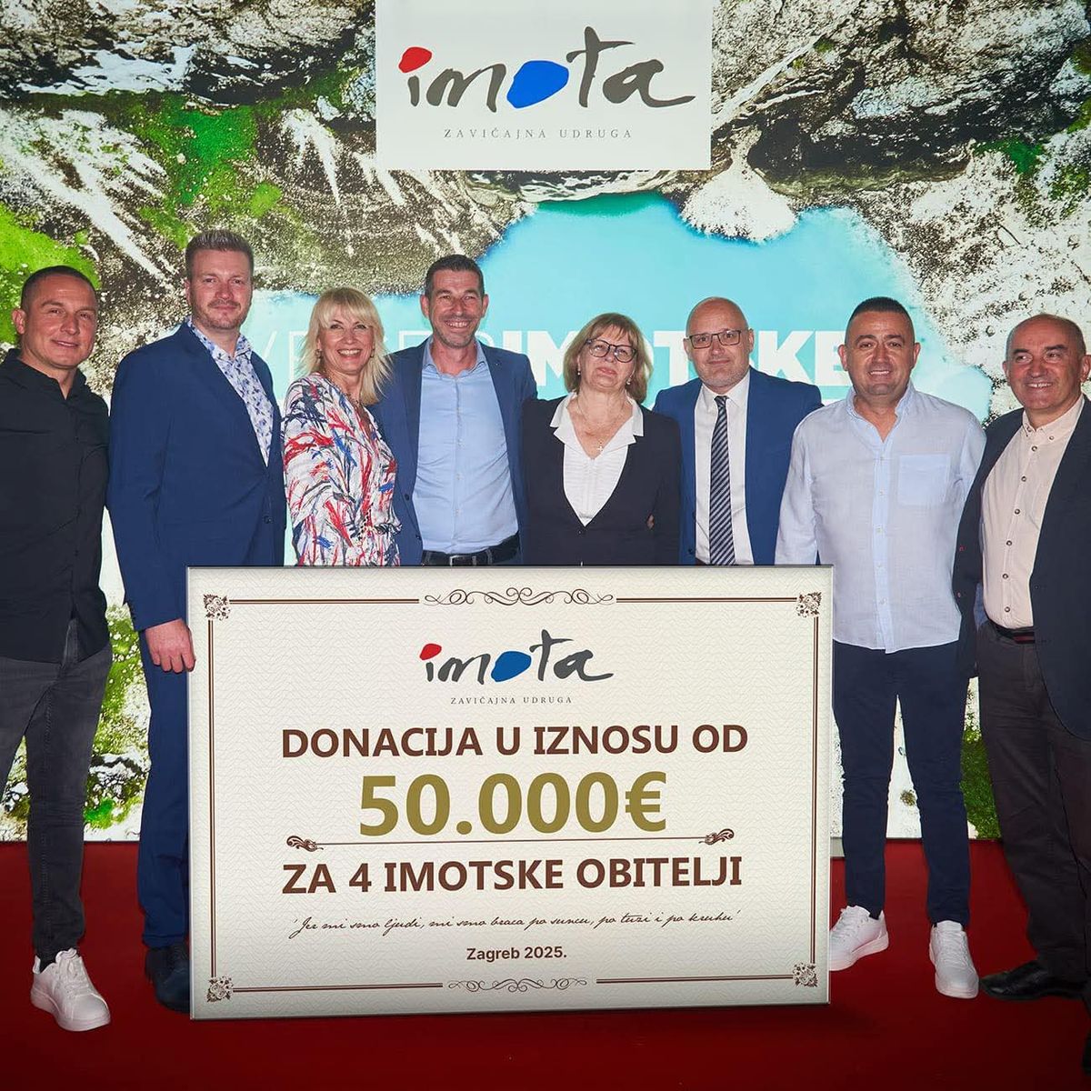 Prikupljeno i donirano 50.000 eura za imotske obitelji u humanitarnoj akciji Zavičajne udruge Imota