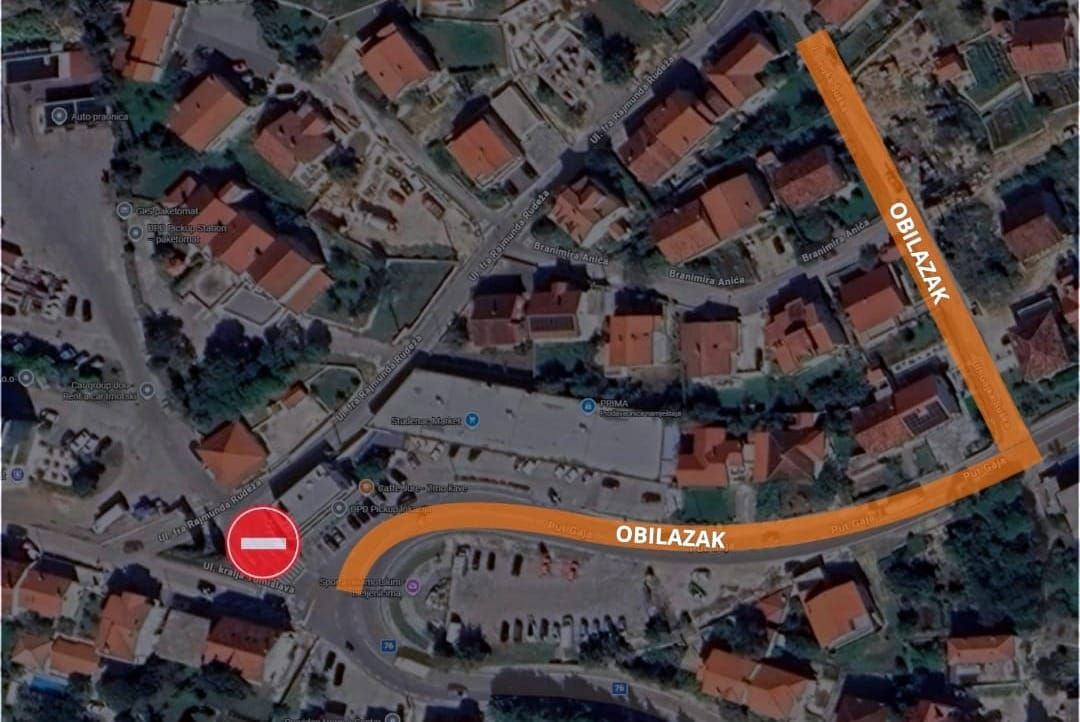 Radovi na Aglomeraciji: do daljnjega zatvoren dio državne ceste prema Ulici fra Rajmunda Rudeža
