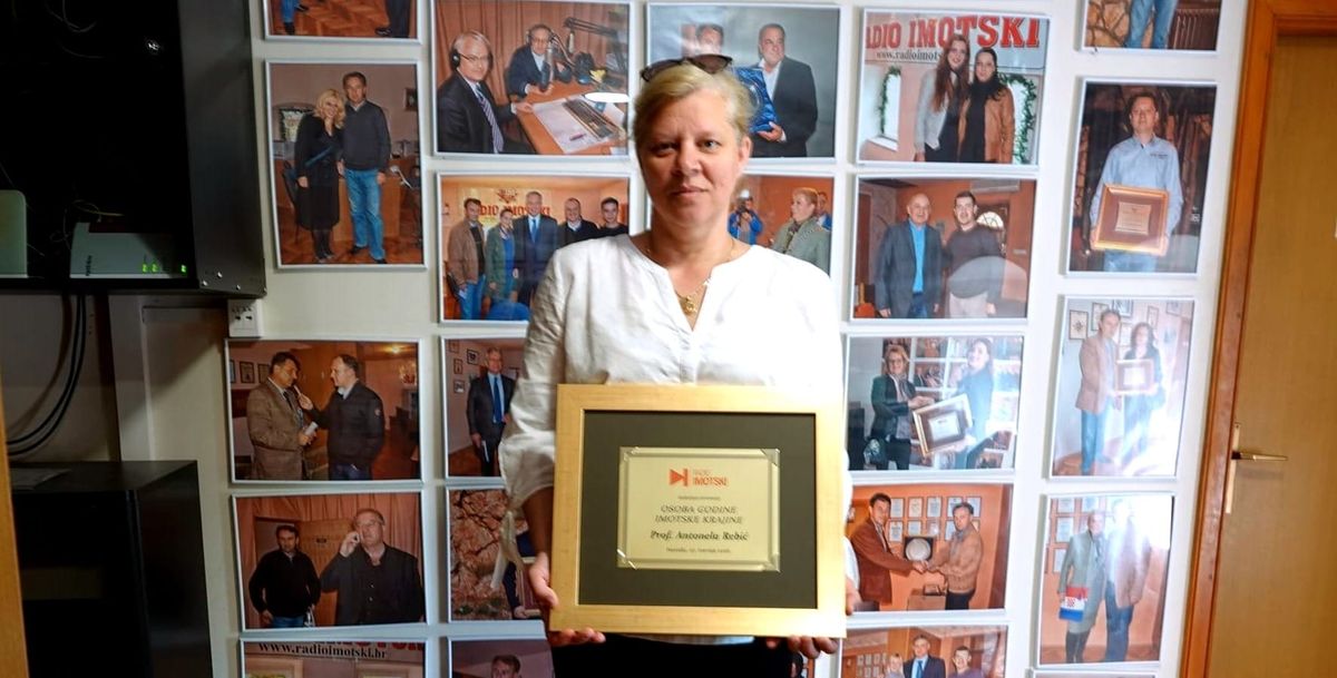 Prof. Antonela Rebić dobitnica priznanja Osoba godine Imotske krajine za 2025.