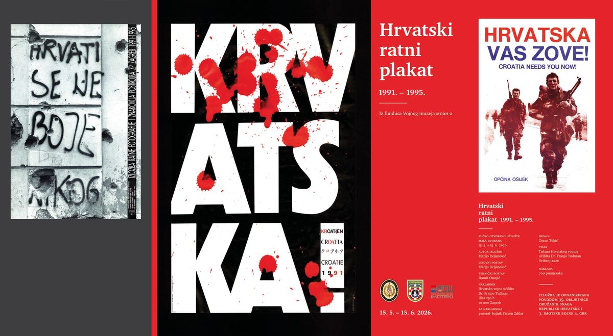 Povodom 35. obljetnice 3. imotske bojne u Imotskom izložba "Hrvatski ratni plakat 1991. – 1995."