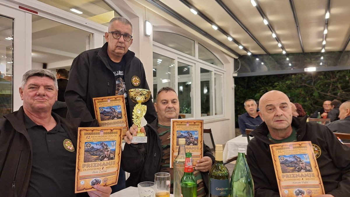 Udruga Tigar 90/91 SDŽ osvojila prvo mjesto u boćanju na memorijalu u spomen na junaka Damira Tomljanovića Gavrana