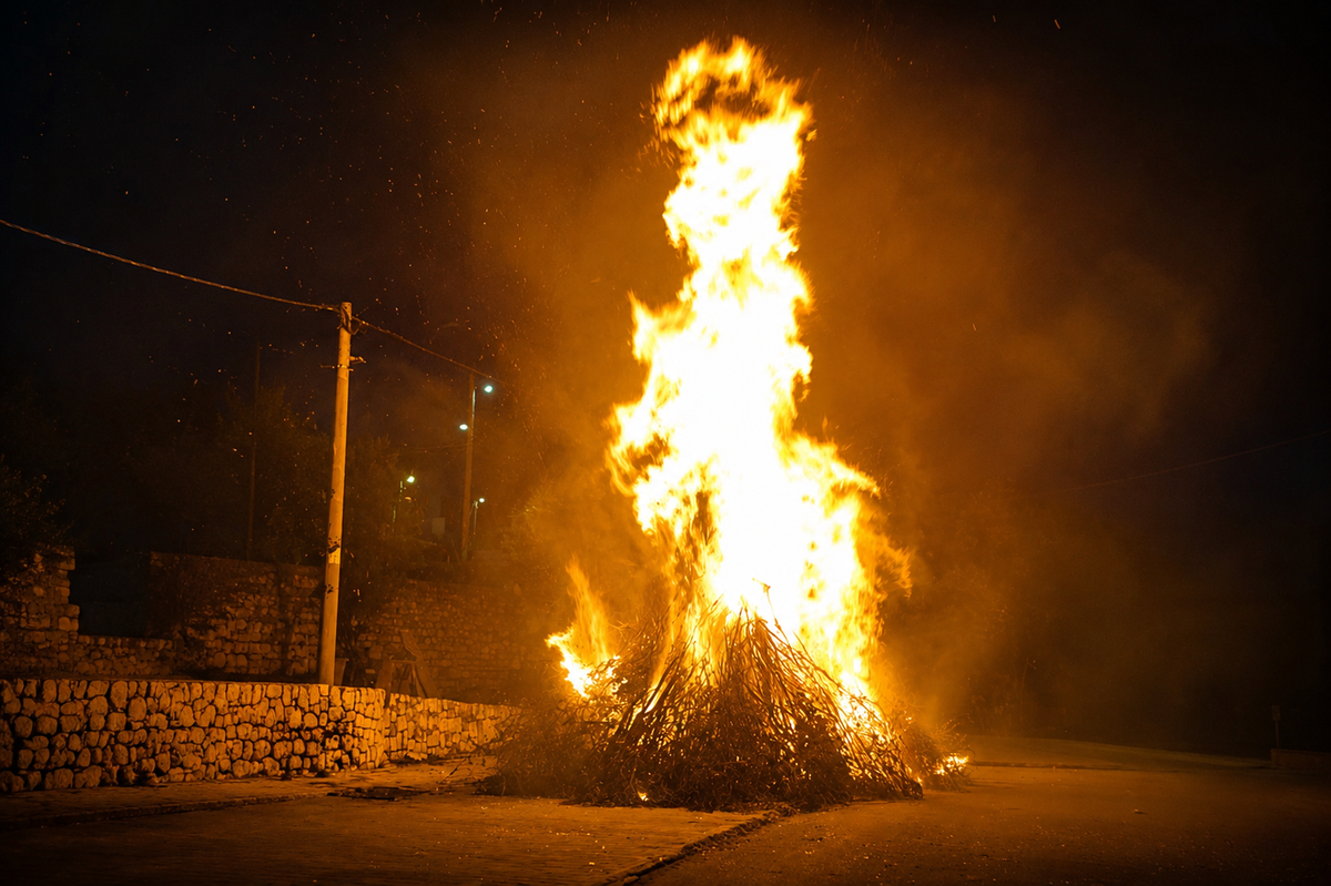 VIDEO Zapaljen svitnjak na Bazani: Stara tradicija ponovno okupila Imoćane
