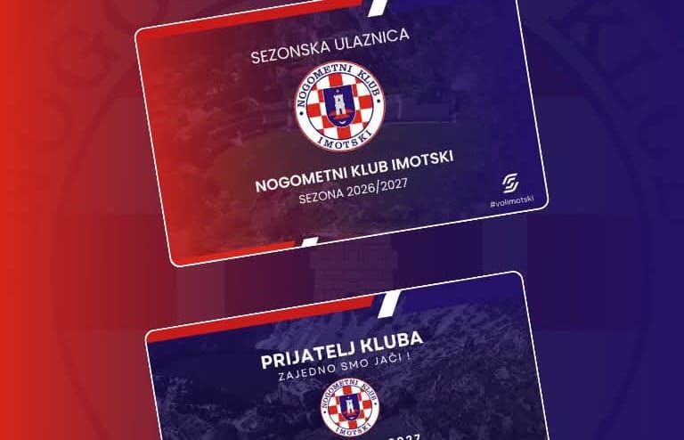 NK Imotski poziva navijače: Kupi sezonsku ulaznicu i budi dio kluba
