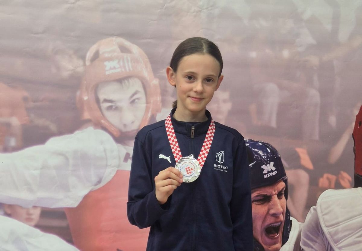Katarina Prka viceprvakinja Hrvatske! Imotska taekwondoašica osvojila srebro u Bjelovaru