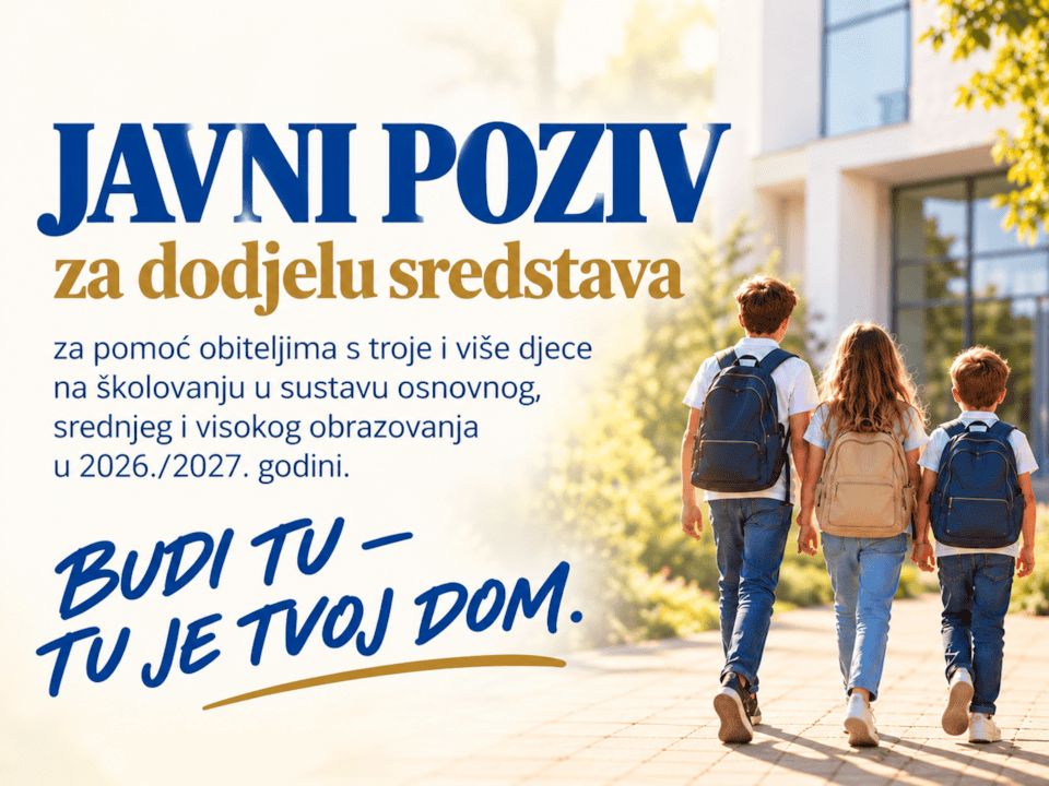 Županija pomaže obiteljima s više djece: Evo kako možete ostvariti pomoć za školovanje djece