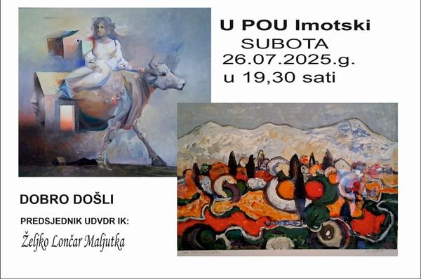 Za vikend likovna izložba „Boje domovine“ i predstavljanje knjige Augustina Age Kujundžića