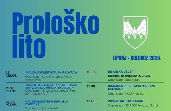 Donosimo zanimljiv program Prološkog lita