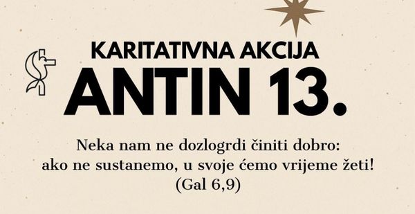 U subotu prikupljanje pomoći za potrebite obitelji Imotske krajine – humanitarna akcija Antin 13