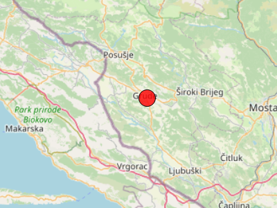 Umjeren potres kod Gruda - osjetio se na širem području Imotskog