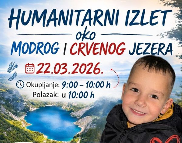 Svi za Marka: U nedjelju humanitarni izlet oko imotskih jezera