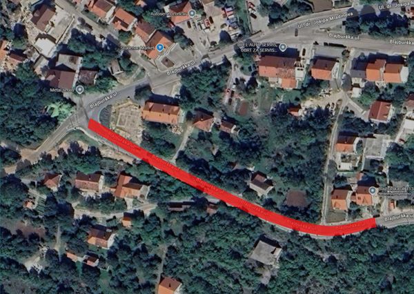 Zatvara se dio Blajburške ulice zbog radova na projektu Aglomeracija Imotski