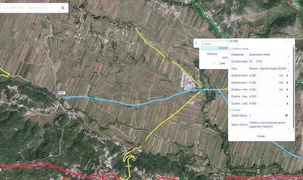 Važna obavijest za vozače: Zbog puknuća cjevovoda sutra zatvorena cesta u Prološcu