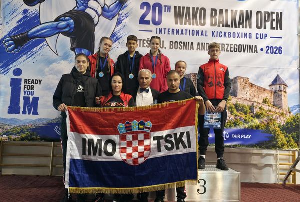 Imotski kickboksači ostvarili zapažen rezultat na Balkan Openu: Kvasina i Rebić zlatni, kući se vraćaju s pet medalja