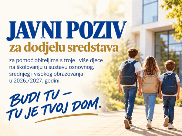 Županija pomaže obiteljima s više djece: Evo kako možete ostvariti pomoć za školovanje djece