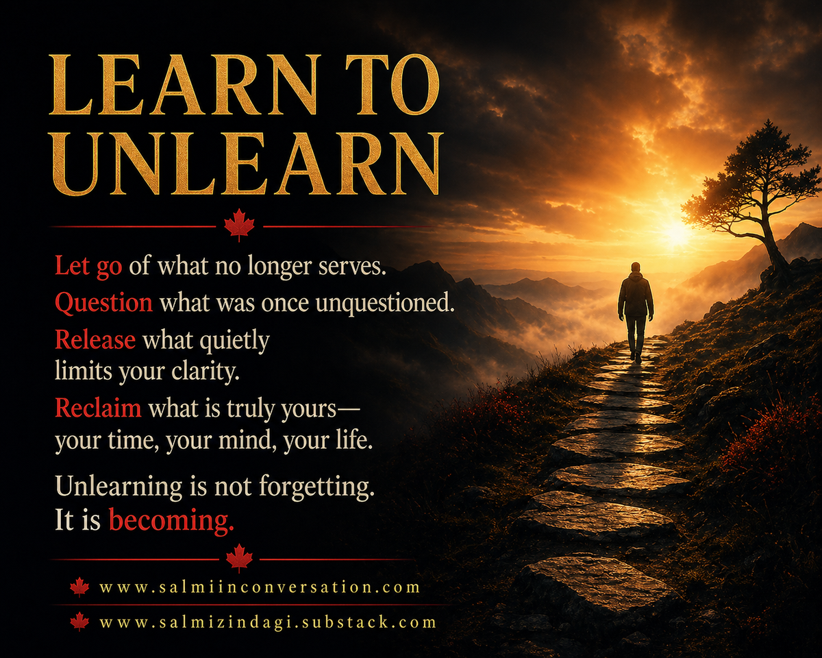 Learn to Unlearn — A Message for AI Drivers and Passengers Alike