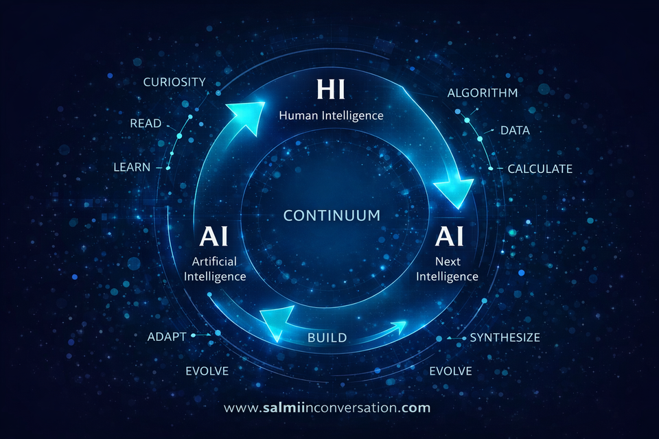 HI → AI → NI The Continuum of Intelligence From Reading Minds to Thinking Machines — and Beyond