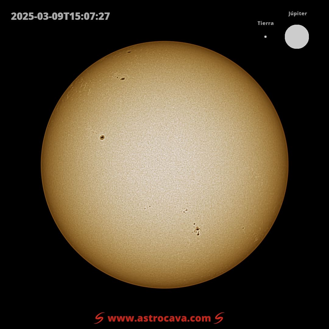Disco solar completo. Seestar S50