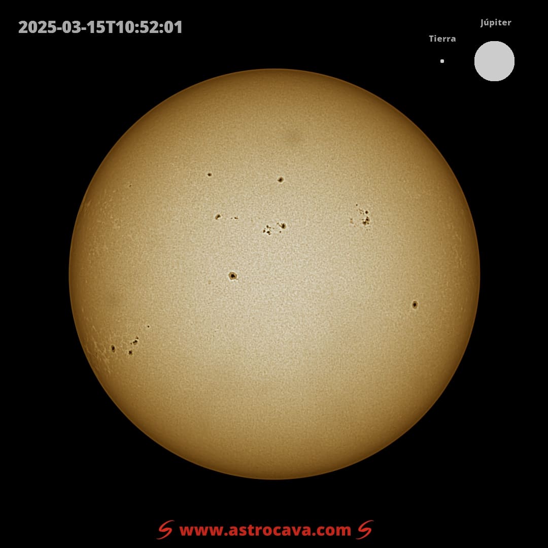 Disco solar completo. Seestar S50