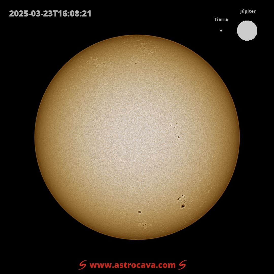 Disco solar completo. Seestar S50