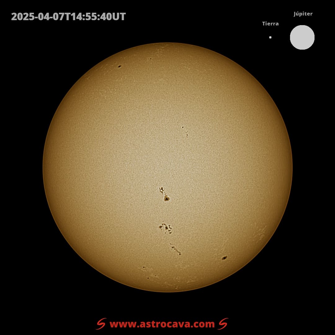 Disco solar completo. Seestar S50